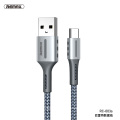 Remax Join Us 2.4A 1M fishing braided nylon usb Cable data , c type to c type / lighting for phone iphone 12